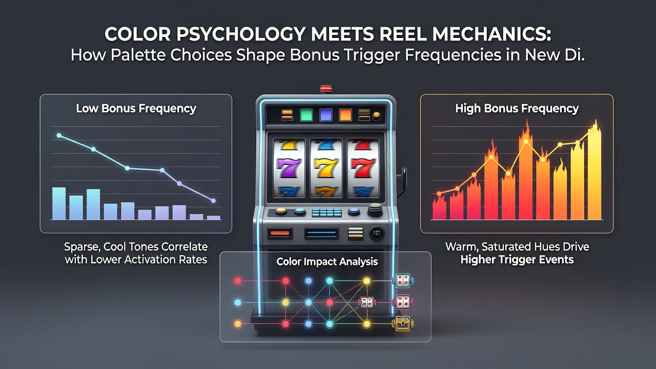 Close-up of slot reels highlighting color-coded bonus symbols and palette transitions during gameplay