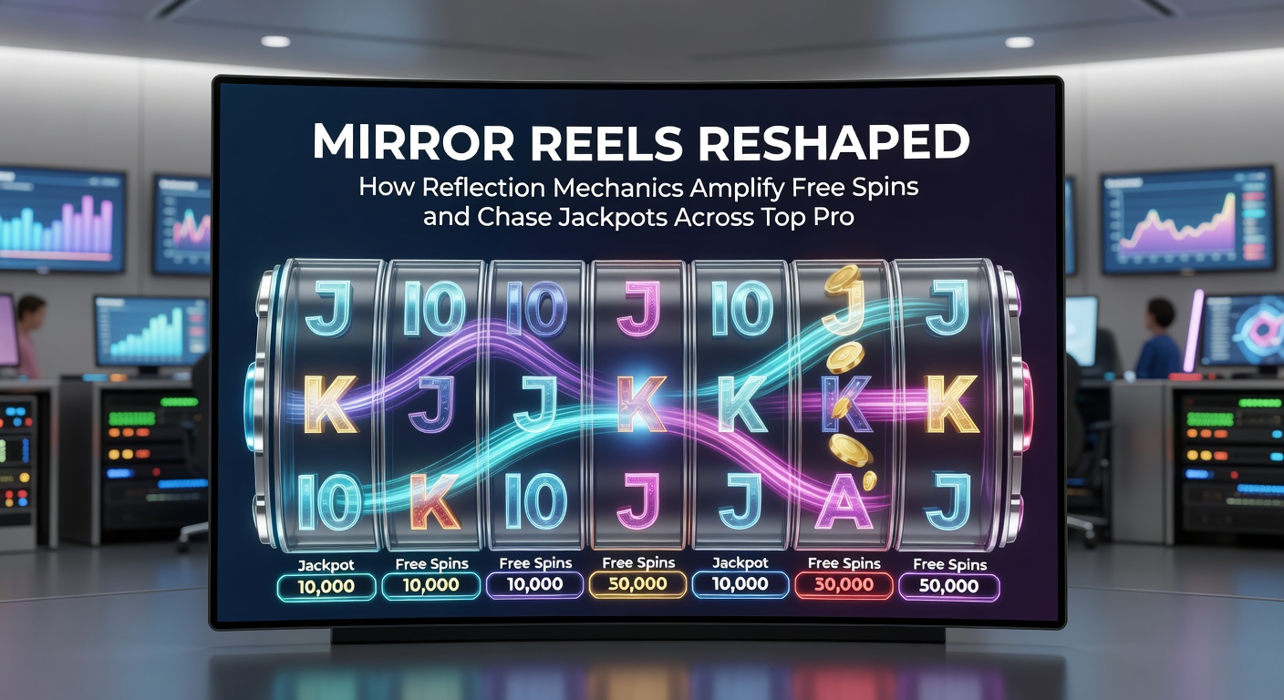 Close-up of a jackpot meter filling rapidly as mirror reels align premium symbols and bonus triggers in a high-volatility slot demo