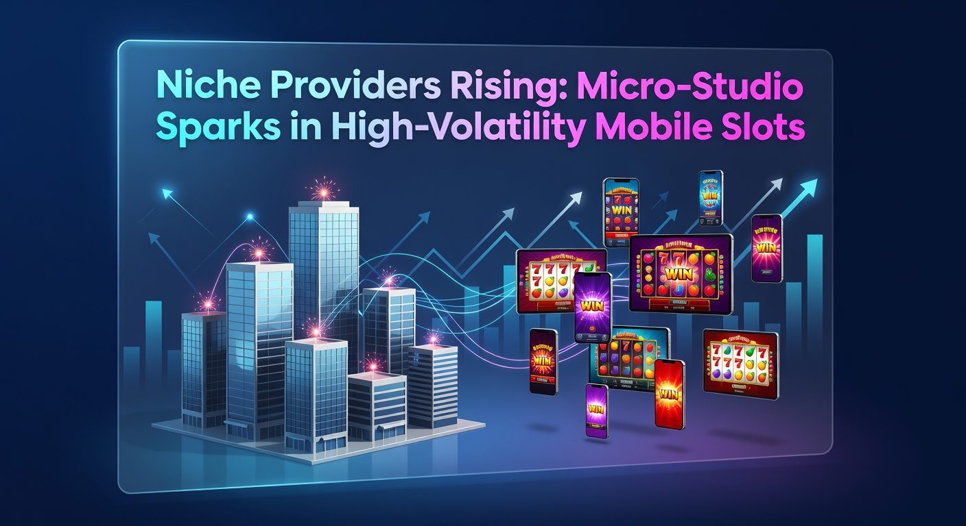 Vibrant screenshot of a high-volatility mobile slot from a niche studio, showcasing explosive bonus features and massive win potential