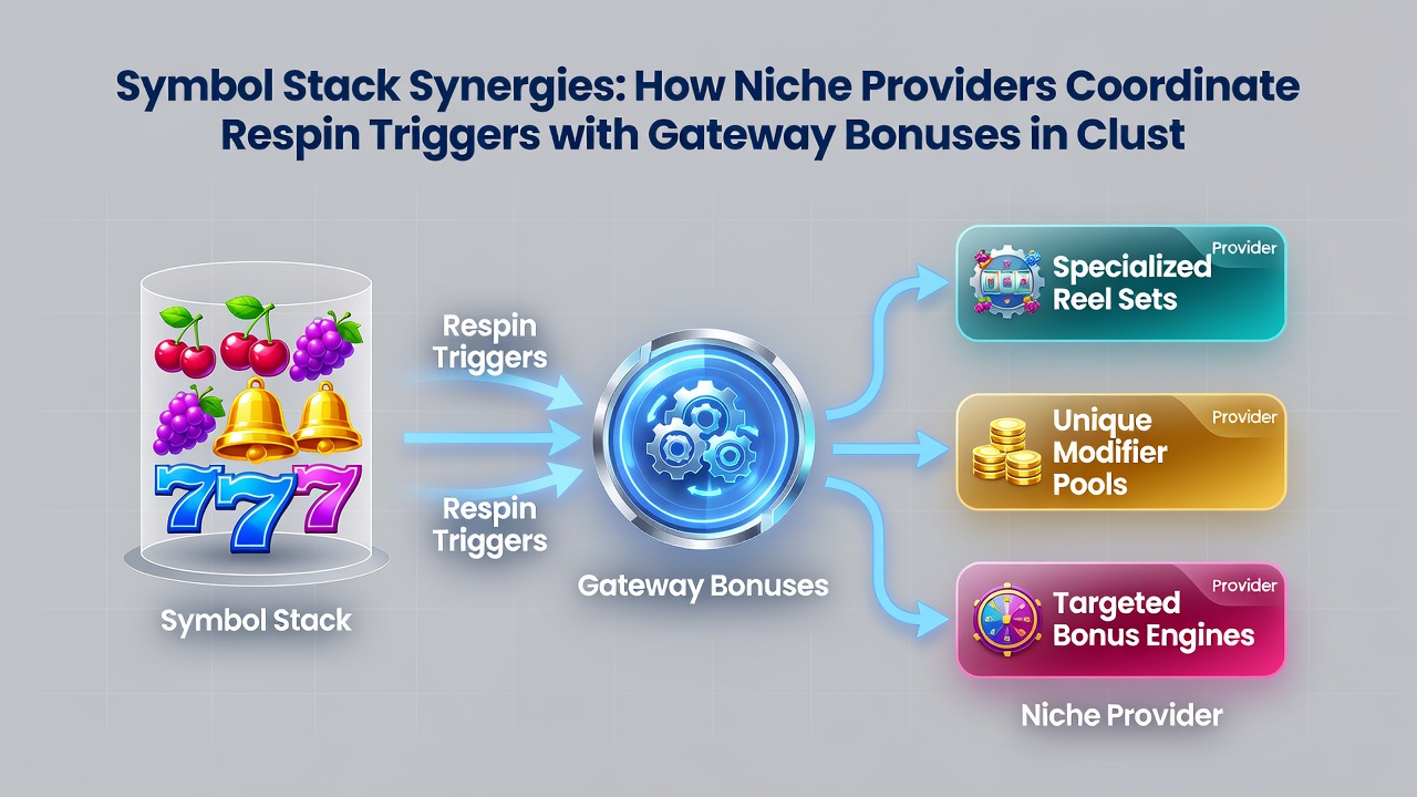 Mobile screen showing coordinated respin and gateway bonus activation in a cluster pay slot