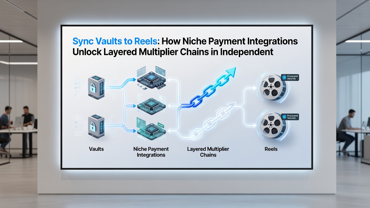 Diagram showing layered multiplier chains triggered by payment integrations in cluster slot games