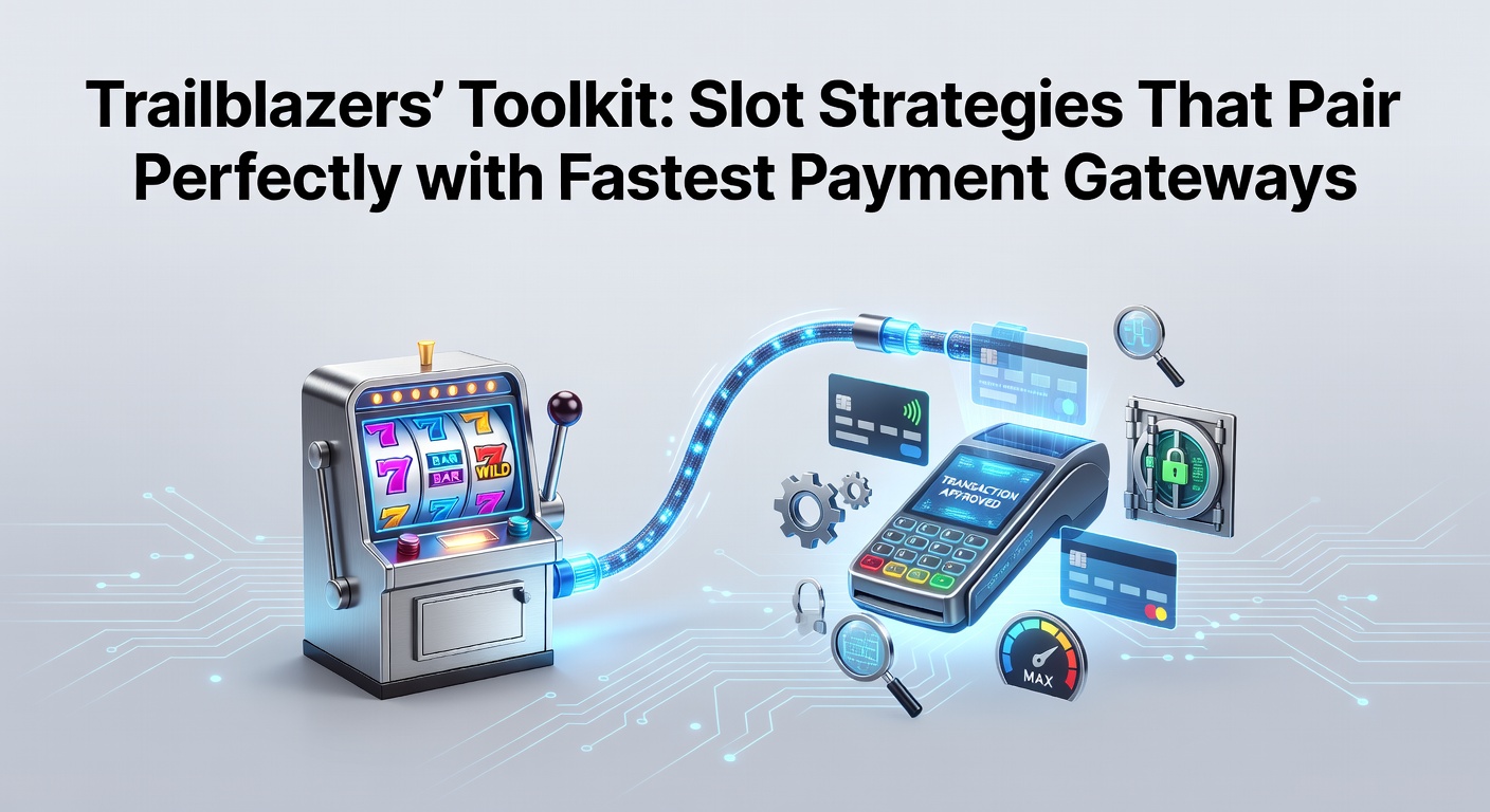 Digital graphic showing lightning-fast slot reels spinning alongside instant payment icons like wallets and cards