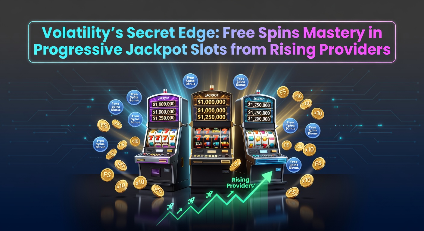 Dynamic slot reels spinning with exploding free spin symbols and climbing progressive jackpot meters in a high-volatility game from an emerging provider
