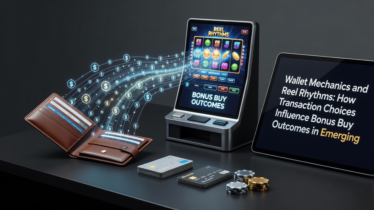 Illustration of mobile payment flow connecting to slot bonus round activation